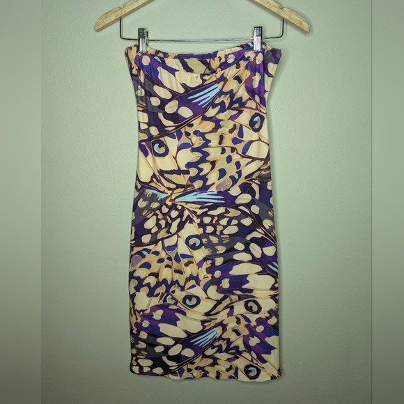 Forever 21 Purple Ruched Strapless Sundress - Picture 3 of 5